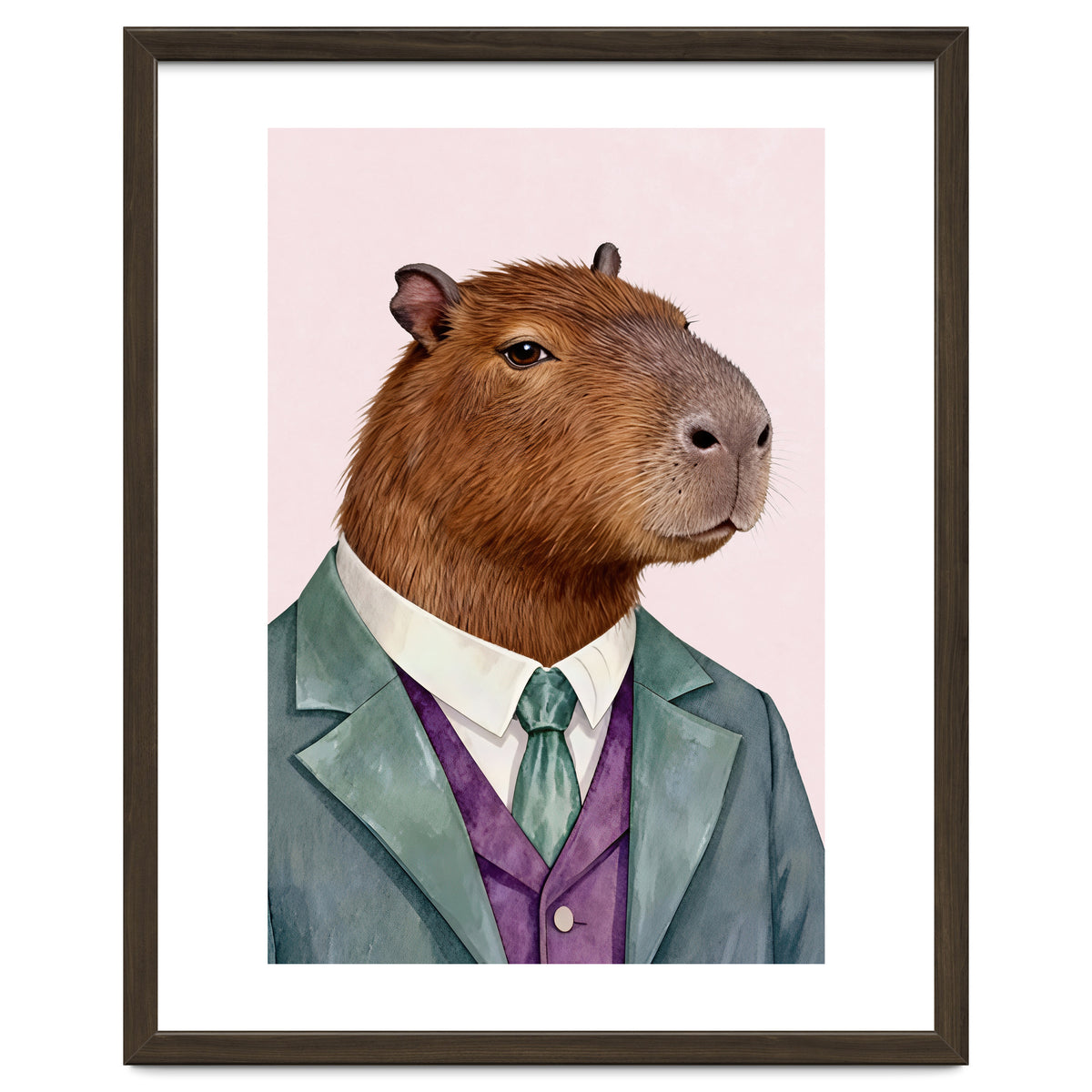 Capybara Fashion Portrait