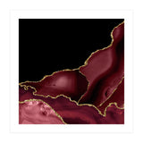 Burgundy & Gold Agate Texture 03 (Print Only) thumbnail