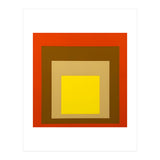 Josef Albers - Red, Brown, Golden (Print Only) thumbnail