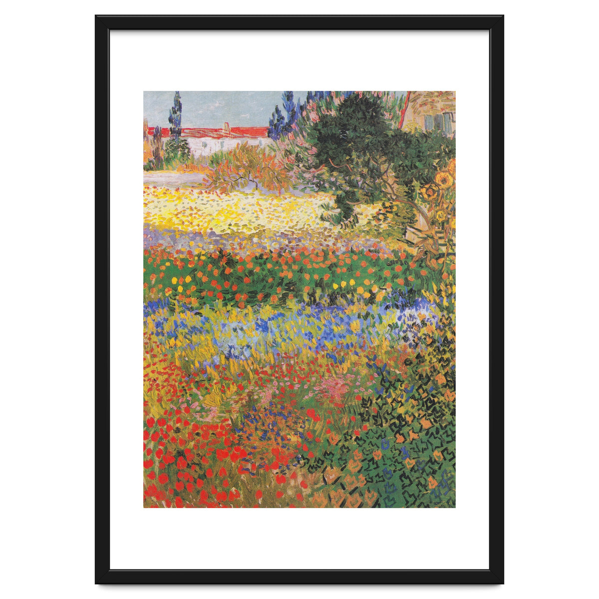 Vincent van Gogh – Flowering Garden – Classic Floral Masterpiece