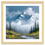 Majestic Peaks in Morning Mist thumbnail