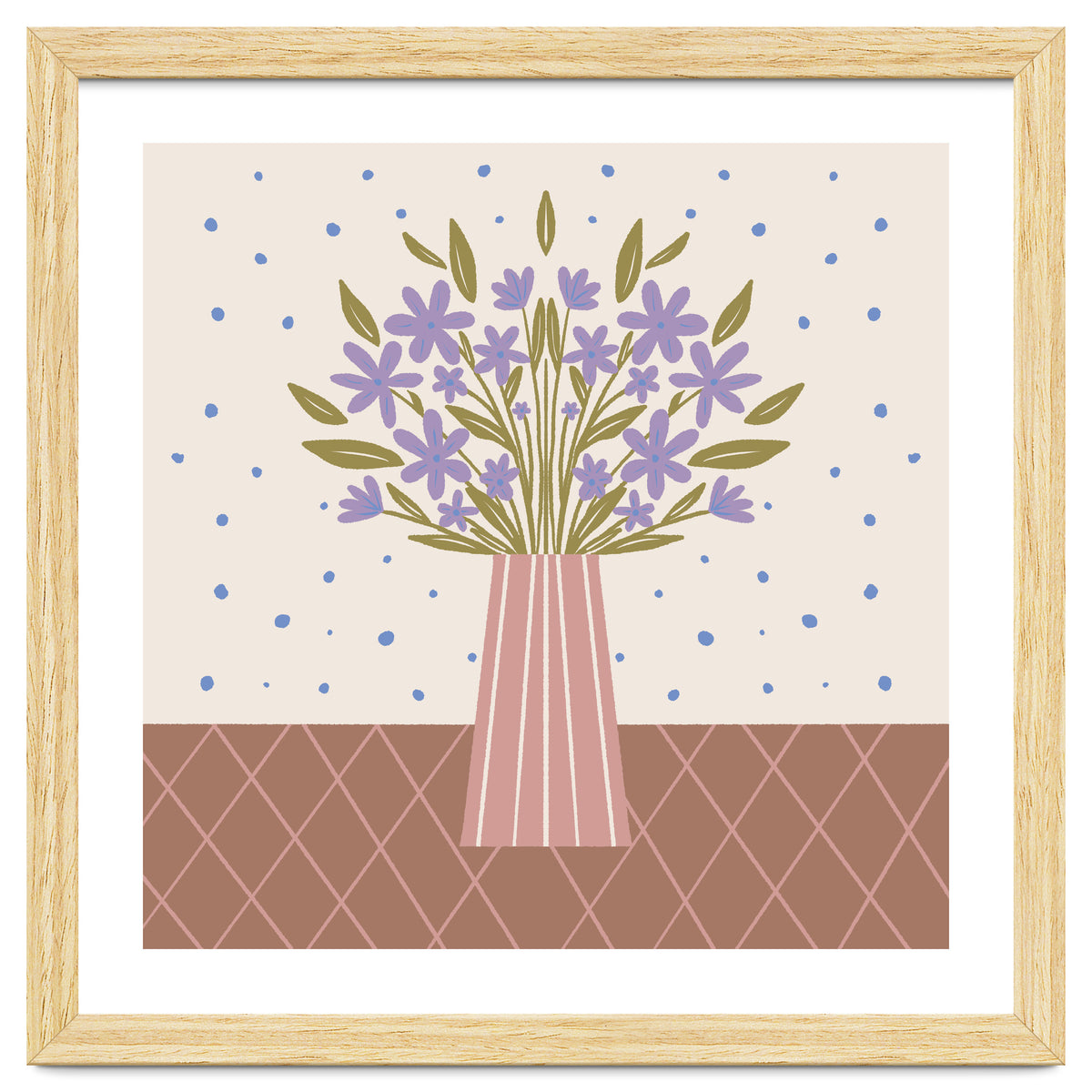 Flower Vase Mocha Mousse