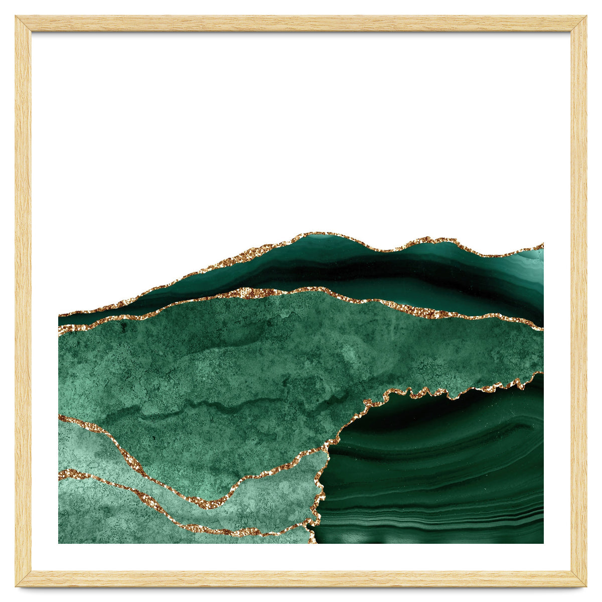 Emerald & Gold Agate Texture 06