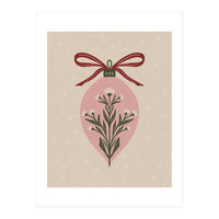 Christmas Floral Globe (Print Only)