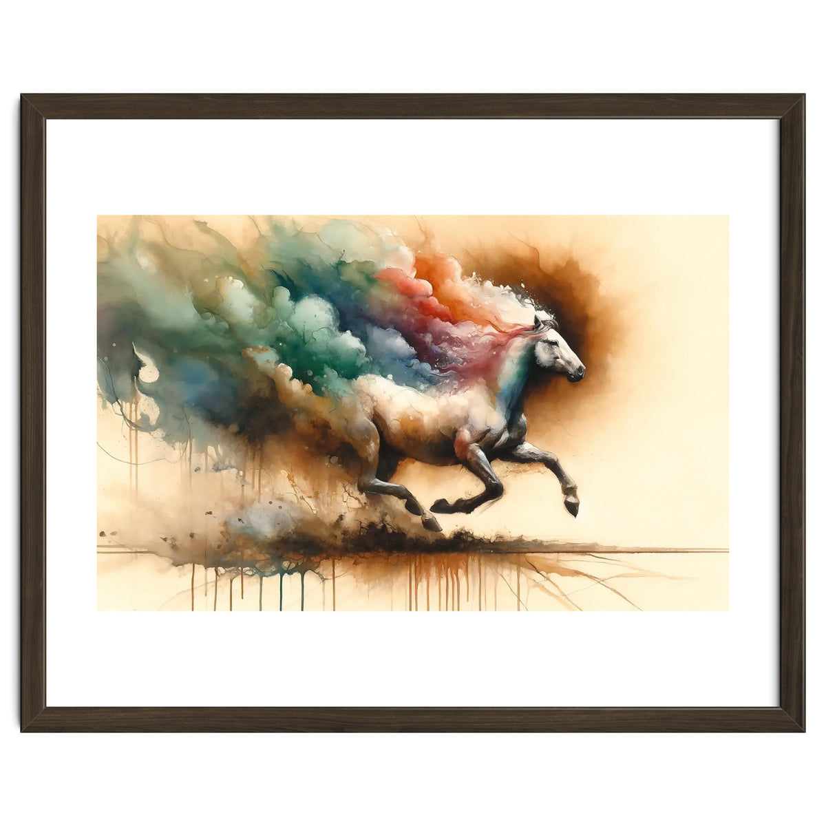 Galloping Horse Color Burst