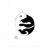 Ying yang Cat (Print Only) thumbnail