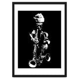 Rahsaan Roland Kirk Jazz Music Legend in Grayscale thumbnail