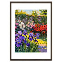 Sun-Drenched Secret Garden Oil Painting