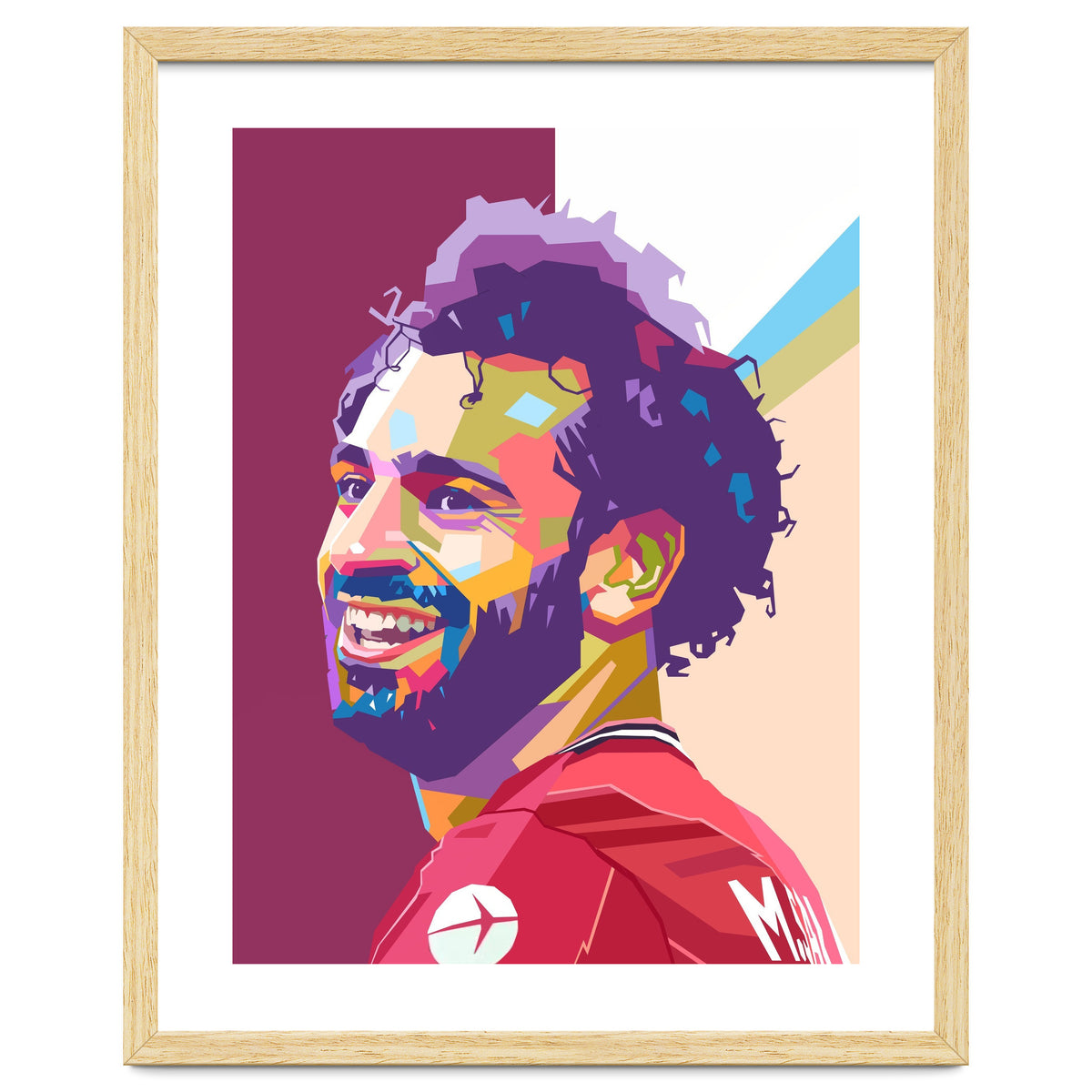 Mohamed Salah pop art portrait