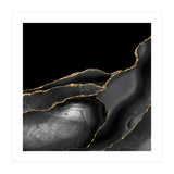 Black & Gold Agate Texture 04  (Print Only) thumbnail