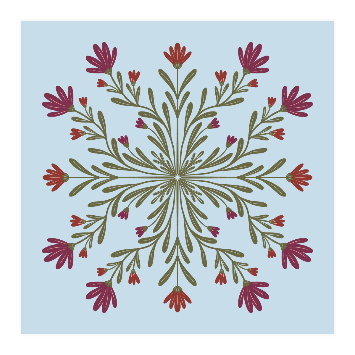 Floral Mandala  (Print Only)