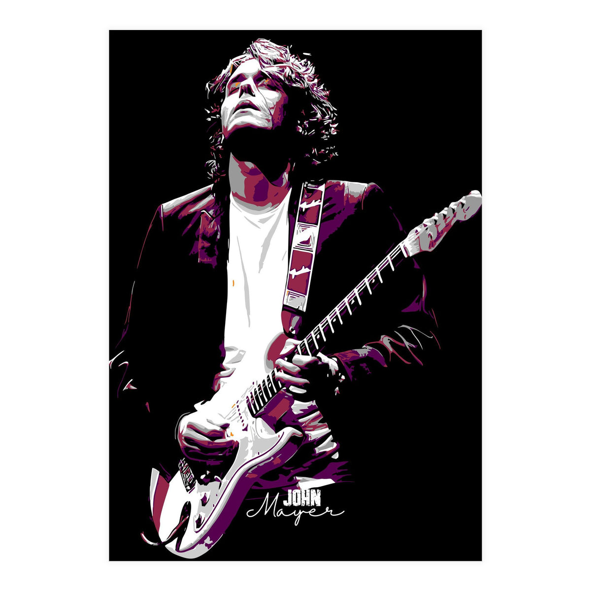 John Mayer American Guitarist Legend (Print Only)
