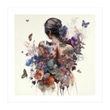 Watercolor Butterfly Bouquet (Print Only) thumbnail