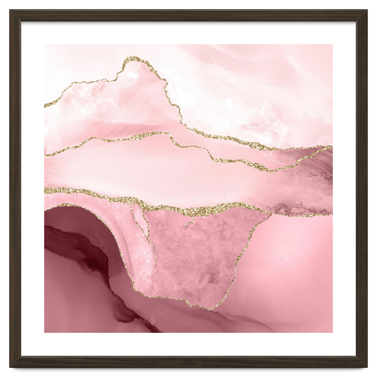 Blush & Gold Agate Texture 05