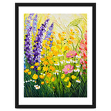 Sun-Drenched Wildflower Meadow Oil Painting thumbnail