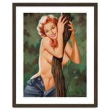 Topless Pinup Behind The Tree thumbnail