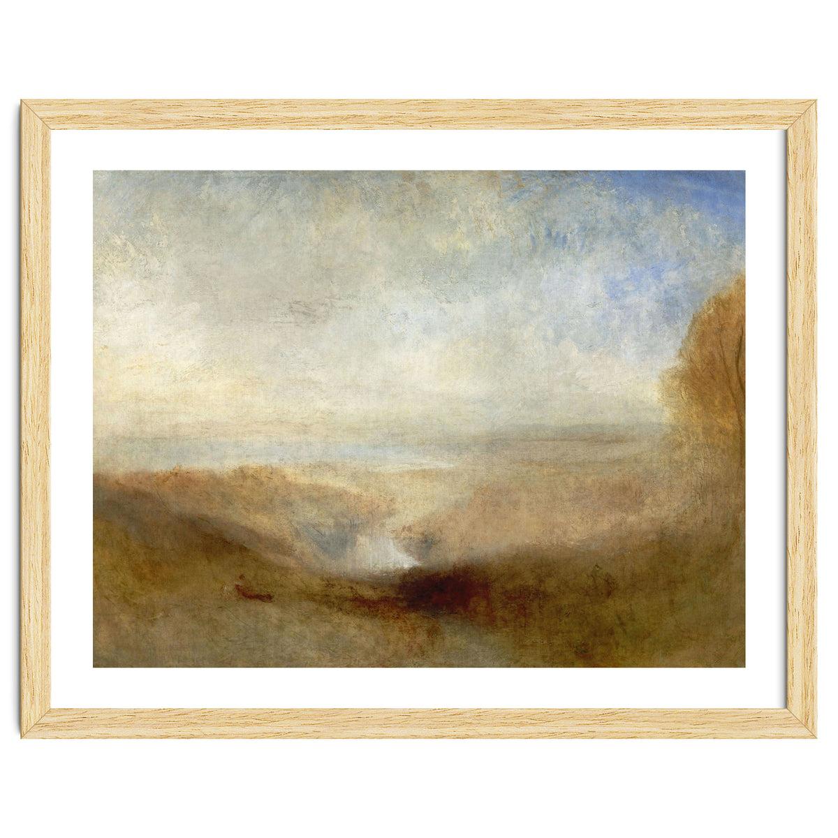 'Landscape with a River and a Bay in the Background', 1835, Oil on canvas, 123 x 93 cm.