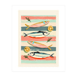 Sardines On Stripes (Print Only) thumbnail