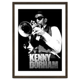 Kenny Dorham Jazz Trumpeter in Grayscale thumbnail