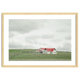 Red roof house on the green hill - Iceland thumbnail