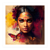 Golden Butterfly Hindu Portrait (Print Only) thumbnail