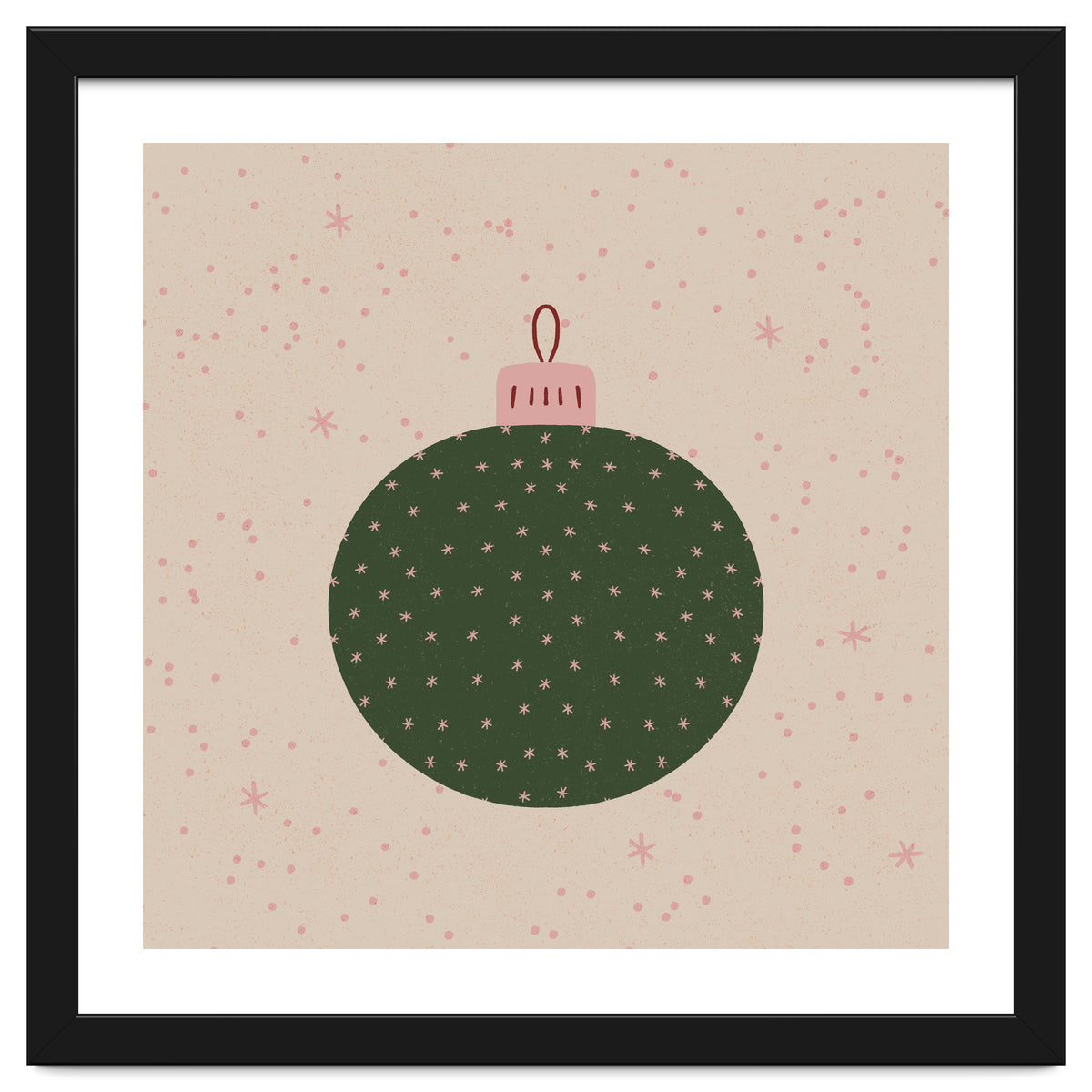 Christmas globe with snowflakes