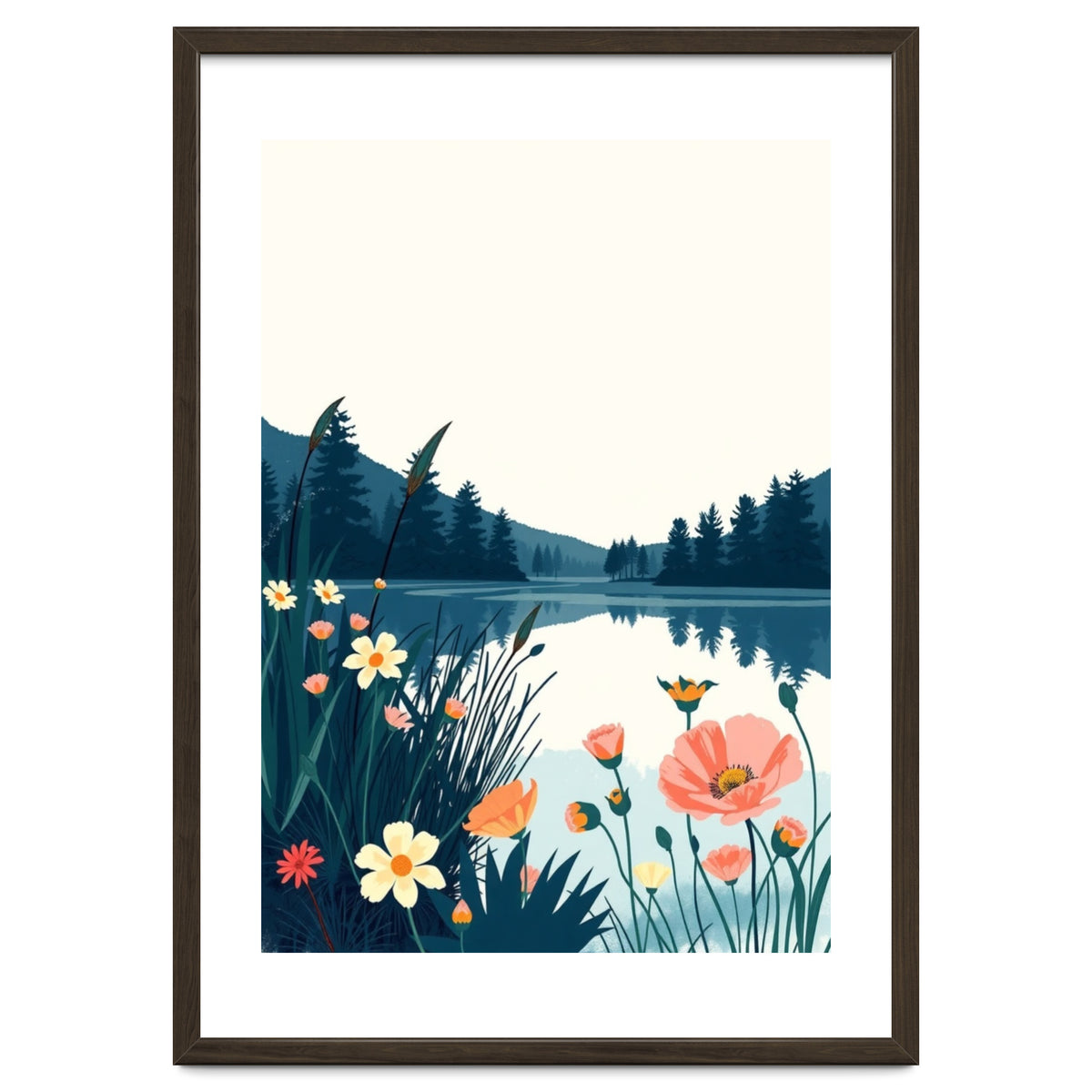 Nature Lake Calm Botanical