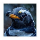 Macro view of a Penguin with Water Droplets (Print Only) thumbnail