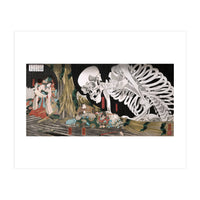Utagawa Kuniyoshi – Mitsukuni Defying the Skeleton Specter (1910) | Dramatic Japanese Ukiyo-e Masterpiece (Print Only)