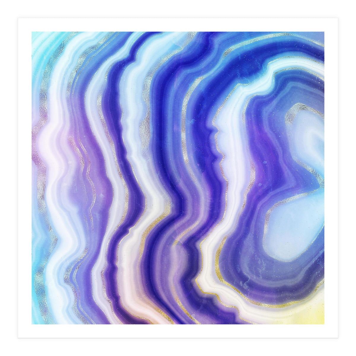 Neon Agate Texture 05 (Print Only)