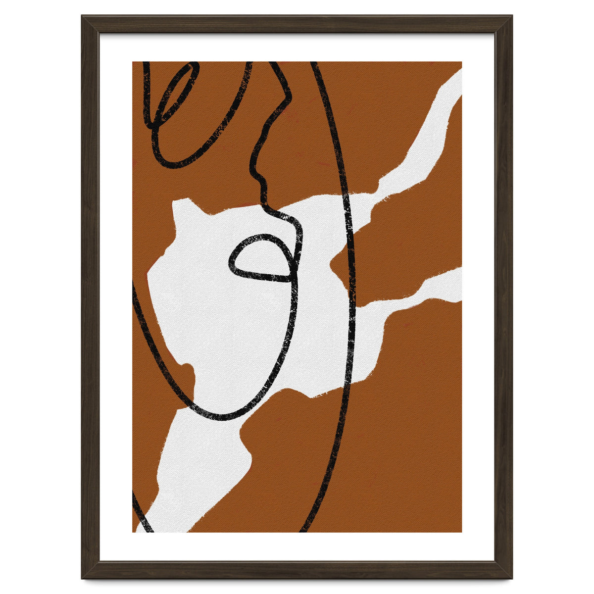 Abstract Brown and Black Lines