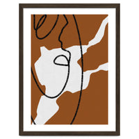 Abstract Brown and Black Lines