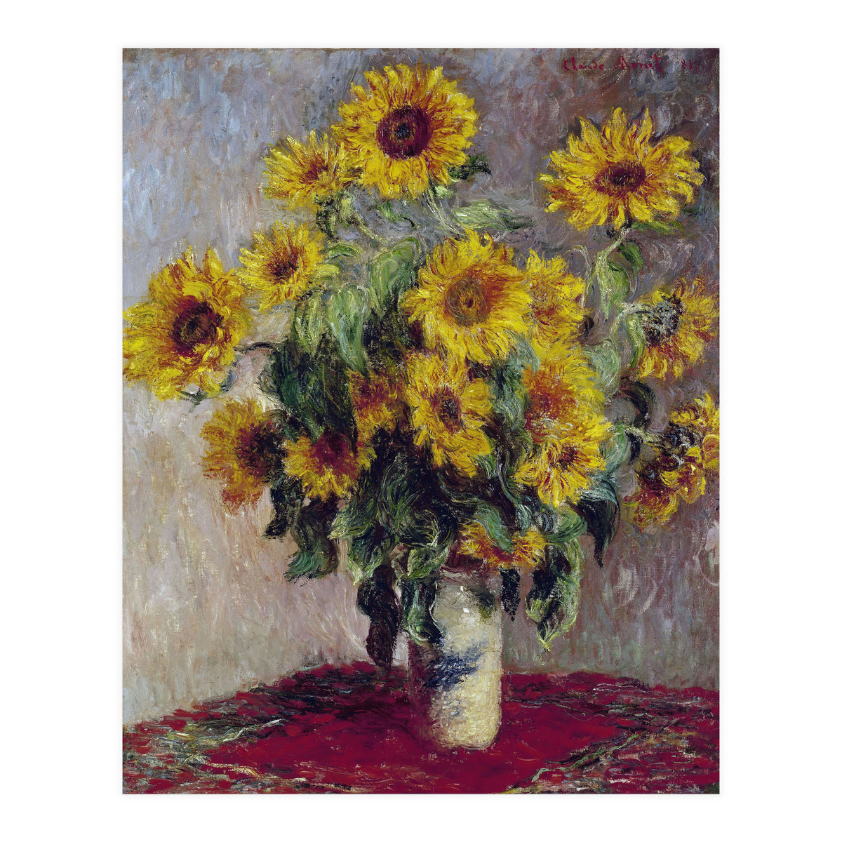 Bouquet of Sunflowers. (Print Only)