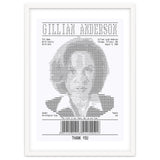 Receipt Art Gillian Anderson thumbnail
