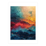 Abstract Textured Mountain Landscape (Print Only) thumbnail