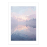 Ethereal Misty Lakeside at Dawn (Print Only) thumbnail