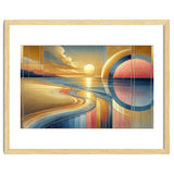 Sundown Serenity Scene In Art Deco thumbnail