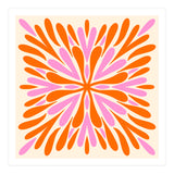Symmetry Petals - pink and orange (Print Only) thumbnail