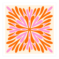 Symmetry Petals - pink and orange (Print Only)