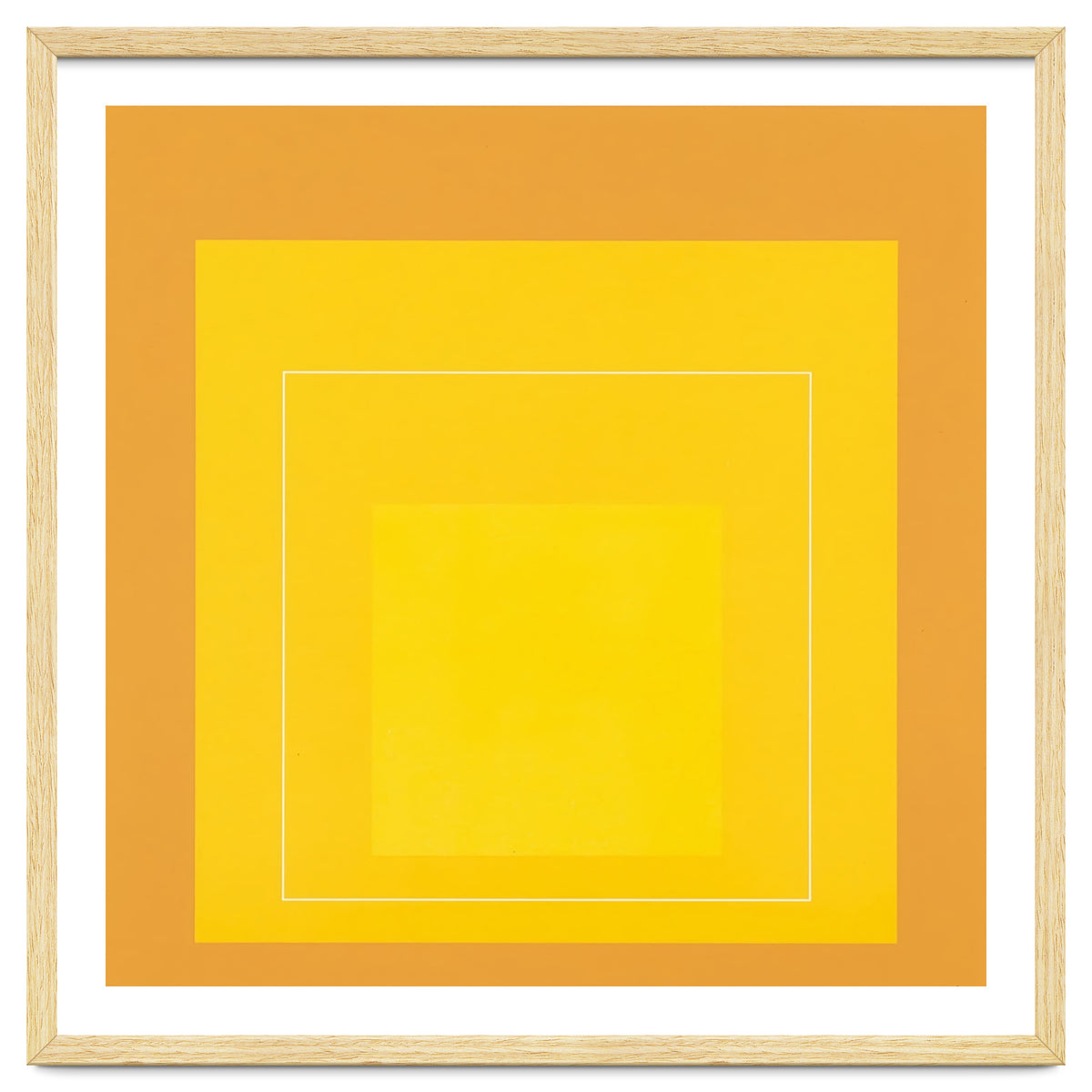 JOSEF ALBERS - HOMAGE TO THE SQUARE ORANGE YELLOW