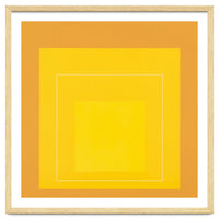 JOSEF ALBERS - HOMAGE TO THE SQUARE ORANGE YELLOW