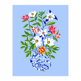 The Floopy Planter, Abstract Flower Pot Illustration, Pop Bohemian Eclectic Botanical, Flower Colorful Blossom (Print Only) thumbnail