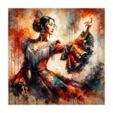 Majestic East Asian Flamenco Dancer (Print Only) thumbnail