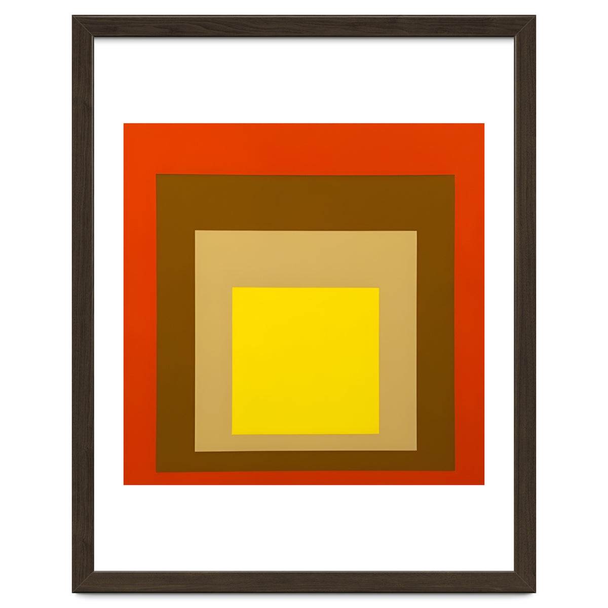 Josef Albers - Red, Brown, Golden