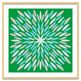 Petal Burst - green, blue, beige thumbnail