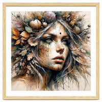 Harvest Crown Druid Woman Portrait