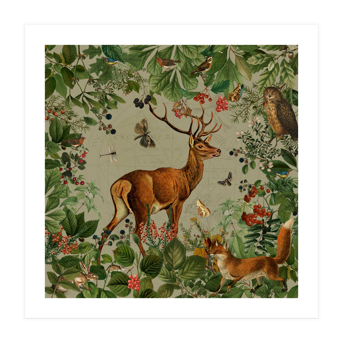 Nostalgic autumn guardians of the forest 3 (Print Only)