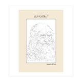 Self Portrait – Leonardo Da Vinci (ascii Art) (Print Only) thumbnail