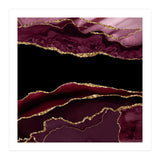 Burgundy & Gold Agate Texture 11 (Print Only) thumbnail