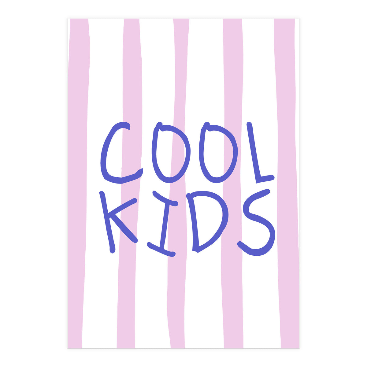 Cool Kids Club, Fun Playful Quote Print for Kids Room and Playroom Decor (Print Only)